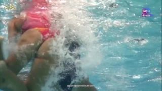 Waterpolo girls fight underwater  oops-7