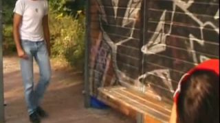 Online Fetish video Teen couple sex on bus stop-0