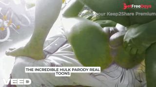 PARODY COSPLAY THE INCREDIBLE HULK HUGE COCK BIGGEST THICK DICK FUCKING SHEHULK-1