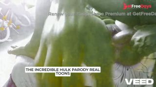 PARODY COSPLAY THE INCREDIBLE HULK HUGE COCK BIGGEST THICK DICK FUCKING SHEHULK-6