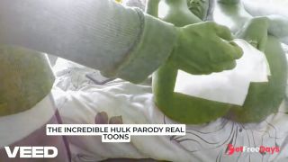PARODY COSPLAY THE INCREDIBLE HULK HUGE COCK BIGGEST THICK DICK FUCKING SHEHULK-9