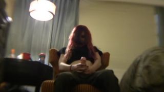Redhead Strokes Her Toy Hard.-3