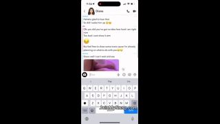 Verified Amateurs Exposing my snap convo with this tinder slut I met like 2 days ago she got super wet-1