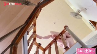 Amateur kinky real couple homemade risky staircase fucking - Lift and Fuck-1