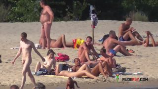 Nudist beach- happy girls  4-6