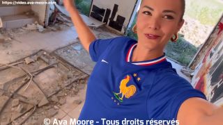 GIANT BUKKAKE  French Slut Sucks Strangers For Euro 2024 Of Football-1