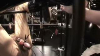 Aliceinbondageland com H265Suspended Cage Electric CBT Part 2 Orgasm-2