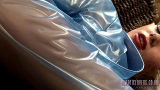 7103 Blue Plastic Pjs Part2 1920hd - Plasticlovers-6