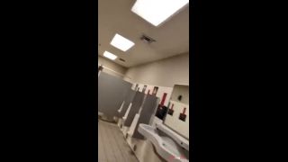 Risky restroom sex at public bowling alley with Him. BadBlondieMonroe-5