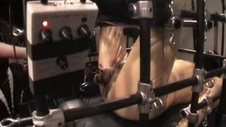 Aliceinbondageland com H265Suspended Cage Electric CBT Part 3 Cock Milking Techno Torture AliceInBonadgeLand-3