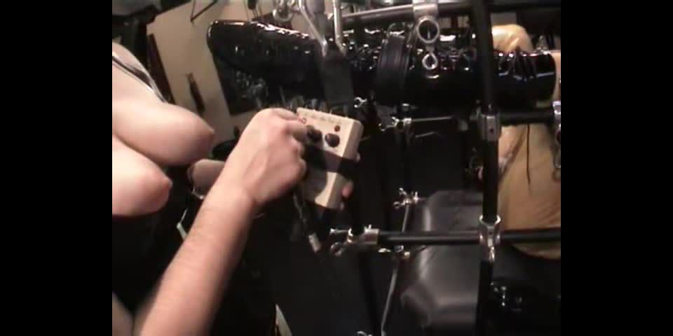 Aliceinbondageland com H265Suspended Cage Electric CBT Part 3 Cock Milking Techno Torture AliceInBonadgeLand