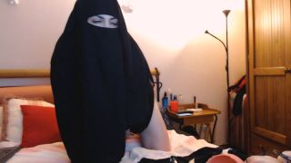 LiliMissarab - Arab Milf Wearing Hijab Rides Dildo-3