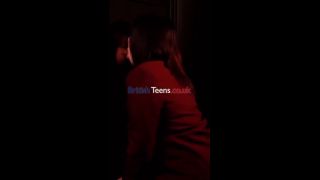 British Schoolgirl Sucks Cock At The Gloryhole-4