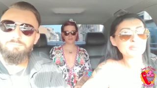 Threesome In The Car-3