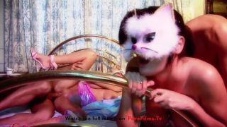 Brunette Horny Kitties-0