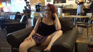  toys | TrinityMay33 aka Trinity May in glass dildo public flashing coffee shop | teens-4