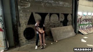 Onlyfans - A Little Tattooed Goth Cheats On Her Boyfriend And Gets Ass Fucked By a BBC In Urbex Madbrosx - Oral-0