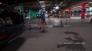 Naughty Lada in Short Dress at Groceries: Must-See 4K Clip-9