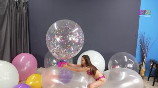 Custom Fetish - Madi Pump Pops Balloons While on MOAB - Fetish-0