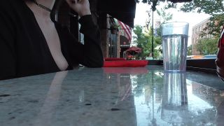 Shy Goth Exhibitionist Dinner Date And Bookstore Flashing-2