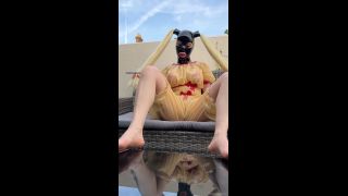 [K2S.CLUB] Latex Lola Noir - Transparent Latex Outdoor Masturbation - FullHD 1080P-9