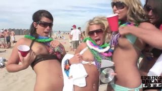 Girls Gone Crazy on the Beach in Texas teen Ava, Laikyn-4