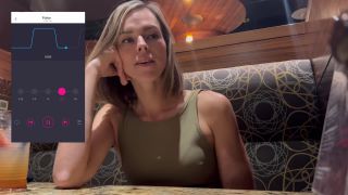 Cumming Hard In Public Restaurant With Lush Remote Controlled Vibrator 1080p-5