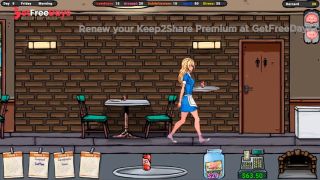 cute girl gets a job at a pizzeria and horny customers touch her ass part 2-8