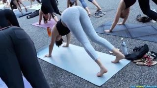 Public yoga class ass-9