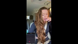 Nadia Foxx ORGASMIC CAR RIDE LUSH TIME ft  McDonalds Drive Thru (Pt  4)!!-8