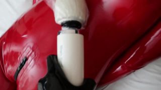 Masked Latex Girl Vibrated and Fucked by Silicone Rubberd...-3
