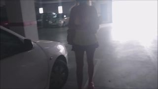 Natalie K Public masturbation fingering in carpark - Outdoors-1