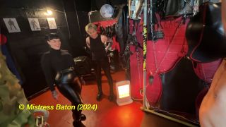 Double Domme Cock Caning And Ballbusting Strafkamer (Femdom porn)-3