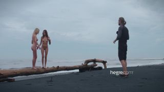 Porn online Hegre presents Clover & Natalia A – Black Beach Bali Shoot-2