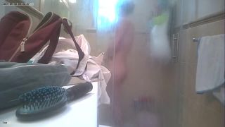 Horny girl fingering pussy in the shower. hidden cam-9