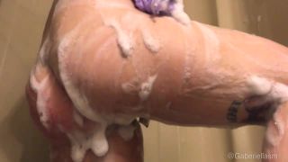 M@nyV1ds - Gaberiella - BBW Bigtits soapy wet shower JOI-4