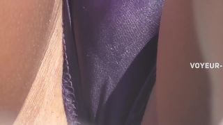 Water drops falling from pussy bulge in bikini Voyeur-6