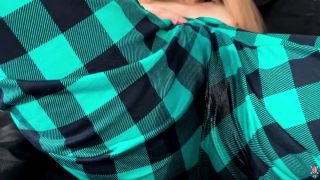Blonde Squirt Left and Right: Girl Forgot to Take Off Her Pajama Pants-0