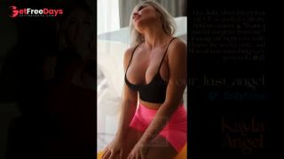 Busty Step-MILF Teases While Stretching in Tight Shorts-5