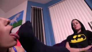 Lesbian Foot Worship – Miss Tiffany – Lesbian Sock Slave Eva, yuri femdom on lesbian -5