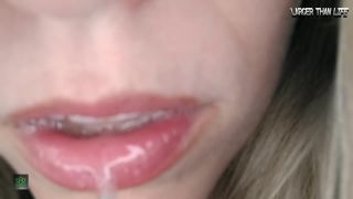 LTLGiantessClips - PennyPlace in Giantess Mouth & Nipple Play for JOI - Drool-6