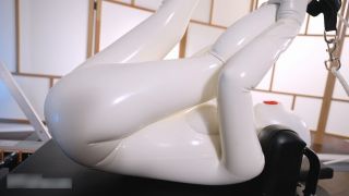 free video 4 catheter fetish PolyFetish Studio - White Latex Doll Gets Her Physical Workout Session With Orgasm (2023), fetish videos on femdom porn-9