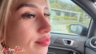 YOUNG LATINA GIVES HER BOYFRIEND A BLOWJOB WHILE THEY RIDE IN THEIR CAR - BLAKEPRODUCTIONS-0