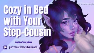 Cozy In Bed With Your StepCousin [3Dio] [ASMR Roleplay] [Gentle Femdom-1