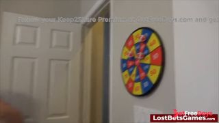 A hot game of strip darts with a competitive spirit fueled by desire-1