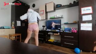Sexy MILF tries on panties. Watching a hairy MILF, hairy pussy, big tits, big ass.-2
