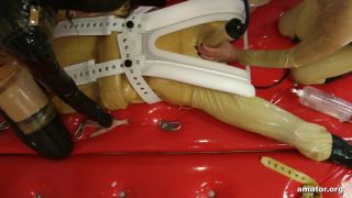 Rubber Empire - Madame Gillette, Lady Ashley - Extremly Tubed and Milked latex -6