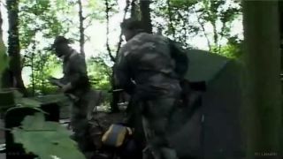 Brutal sex with two tiny captives in the woods.-1