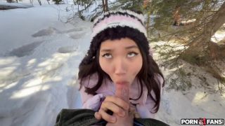 Lucy Mochi Outdoor Anal Sex In The Snow Lucy Mochi  sex-4