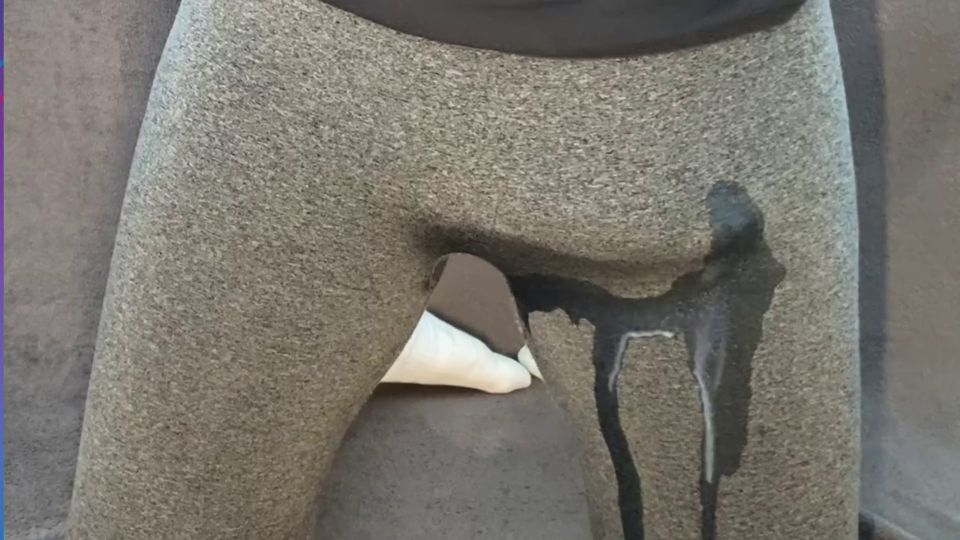 Huge Hands Free Cumshot In Through Pants.